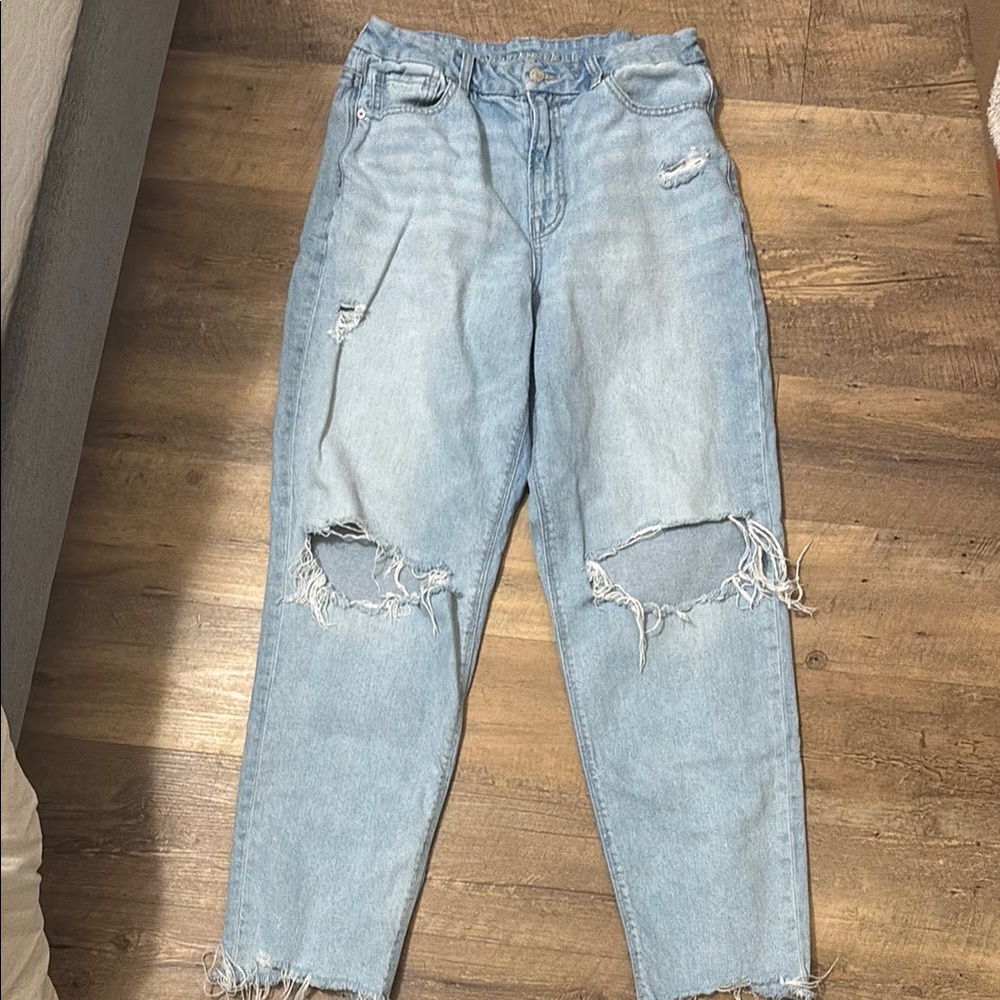 Distressed Light Blue Women's Jeans
